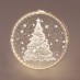 3D ACRYLIC CHRISTMAS TREE 24 ΘΕΡΜΟ ΛΕΥΚΟ LED ΣΤΑΘΕΡΑ IP20 21x21 6cm USB ΚΑΛΩΔΙΟ  | Aca | X08241259